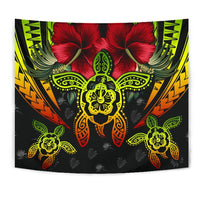 Hawaii Turtle Tropical Polynesian Tapestry - Iris Style - AH - Polynesian Pride