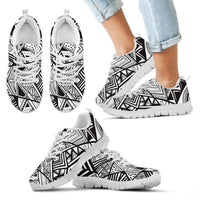 Poly Tribal Sneakers 13 Kid's Sneakers White - Polynesian Pride