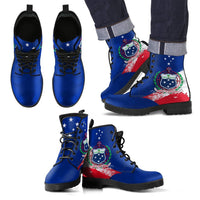 Samoa Special Leather Boots A5 Blue - Polynesian Pride