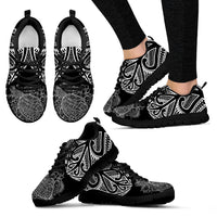 Polynesian Sneakers - Polynesian Turtle Tattoo Black Version - Polynesian Pride