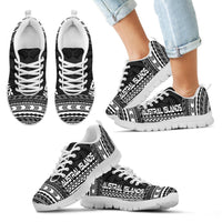 Austral Islands Sneakers - Austral Islands Polynesian Chief Tattoo Black Version - Polynesian Pride