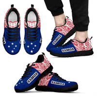 Samoa Sneakers - Samoa Flag Polynesian Tattoo Unisex Black - Polynesian Pride