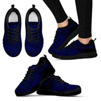 Cook Islands Polynesian Sneakers - Circle Style 08 Women's Sneakers Black - Polynesian Pride