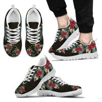 Cook Islands Hibiscus Sneakers No Men White - Polynesian Pride