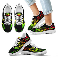 Northern Mariana Islands Sneakers - CNMI Seal Micronesian Knife Reggae Style - Polynesian Pride