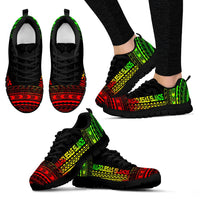 Marquesas Islands Sneakers - Marquesas Islands Polynesian Chief Tattoo Reggae Version - Polynesian Pride