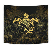 Hawaii Turtle Kanaka Golden Tapestry - Polynesian Pride