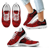 Cook Islands Polynesian Sneakers - Circle Style 02 Kid's Sneakers White - Polynesian Pride