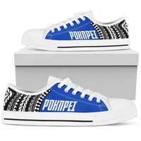 Pohnpei Flag Men's Low Top Shoe Micronesian Pattern - Polynesian Pride