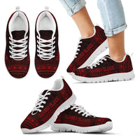 Gambier Islands Sneakers - Gambier Islands Polynesian Chief Tattoo Deep Red Version - Polynesian Pride