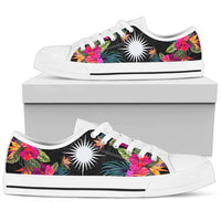 Marshall Islands Low Top Shoe - Hibiscus Polynesian Pattern - Polynesian Pride