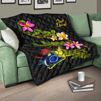 Cook Islands Polynesian Quilt - Plumeria Tribal - Polynesian Pride