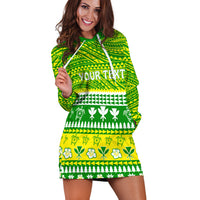 (Custom Personalised) Hawaii Christmas Hoodie Dress Polynesian Mele Kalikimaka Santa Claus LT13 - Polynesian Pride