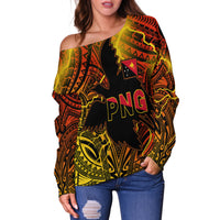(Custom Personalised) Papua New Guinea Off Shoulder Sweater Stalwart Polynesian Special LT13 - Polynesian Pride