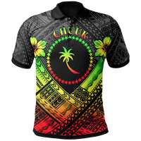Chuuk Polynesian Polo Shirt Truk Reggae Seal Camisole Hibiscus Style Unisex Reggae - Polynesian Pride