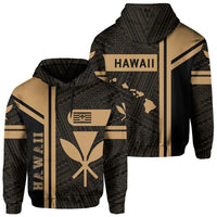 Kanaka Polynesian Hoodie Gold Morale Style Unisex Gold - Polynesian Pride