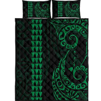 Hawaii Polynesian Quilt Bed Set Green Green - Polynesian Pride