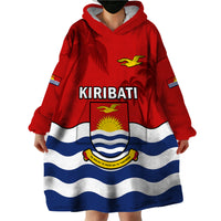(Custom Personalised) Ribaberiki Kiribati Coat Of Arms Mix Palm Trees Wearable Blanket Hoodie LT14 - Polynesian Pride