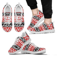 New Zealand Sneakers, Maori Koru Trainers Men's Sneakers White - Polynesian Pride