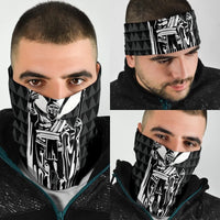 Polynesian Pride Bandana - Hawaii King Kanaka Kakau Bandana 3 - Pack - White - Polynesian Pride