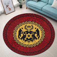Polynesian Pride Home Set - Tango Polynesian Round Carpet - Polynesian Pride