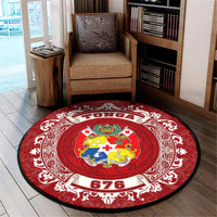 Polynesian Pride Home Set - Home Tonga Round Carpet Round Carpet Red - Polynesian Pride