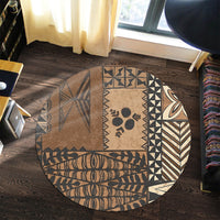 Polynesian Pride Home Set - Tonga Scarf Round Carpet - Polynesian Pride