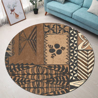 Polynesian Pride Home Set - Tonga Scarf Round Carpet - Polynesian Pride