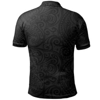 Polynesian Pride Apparel Rugby Kia Kaha Be Strong Polo Shirt Black - Polynesian Pride