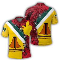 Polynesian Pride Apparel Jiwaka Polo Shirt PNG Suture Style - Polynesian Pride