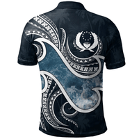 Polynesian Pride Apparel Pohnpei Islands Polynesian Polo Shirt Ocean Style - Polynesian Pride
