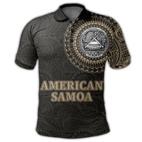 Polynesian Pride Apparel Polo Shirt American Samoa Coat Of Arms Special Arms Polo Shirt - Polynesian Pride