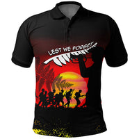 Polynesian Pride Clothing ANZAC Lest We Forget Sun Polo Shirt - Polynesian Pride