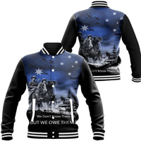 Polynesian Pride Clothing - Anzac Day Australia Light Horse Baseball Jacket Unisex Black - Polynesian Pride