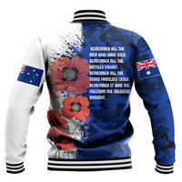 Polynesian Pride Clothing - Anzac Day Silhouette Soldier Baseball Jacket - Polynesian Pride