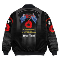Polynesian Pride Clothing - (Custom) Anzac Remembrance Day Lest We Forget Bomber Jacket - Polynesian Pride