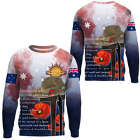 Polynesian Pride Clothing - Anzac Day Remembrance Day Qoute.Sweatshirt Unisex Black - Polynesian Pride