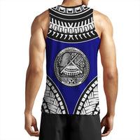 Wonder Print Shop Clothing - American Samoa Tattoo Chief Tank Top LT10 - Polynesian Pride