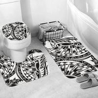 Polynesian Home Set - Polynesian Charcoal Tribal Tattoos Bathroom Set LT10 - Polynesian Pride