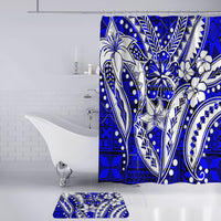 Polynesian Home Set - Hibiscus Midnight Blue Tribal Print Bathroom Set LT10 - Polynesian Pride