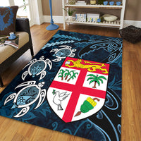 Polynesian Pride Home Set - Fiji Coat of Arms Turtle Palm Tree Area Rug LT10 - Polynesian Pride