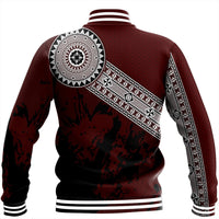 Polynesian Pride Jacket - Fiji Masa Paint Style Baseball Jacket LT10 - Polynesian Pride