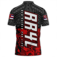 Polynesian Pride Apparel Red Raider For Life Polo Shirt LT10 - Polynesian Pride