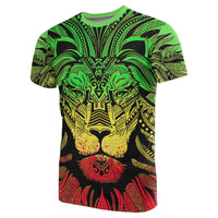 Polynesian T Shirt Polynesian Lion Tattoo Style Reggae Style Unisex Reggae - Polynesian Pride