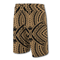 Hawaii Polynesian Tradition Board Shorts Gold - Polynesian Pride