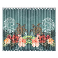 Window Curtain( Two Piece) Hibiscus Polynesian 1 One Size 52"x84"(Two Pieces) - Polynesian Pride