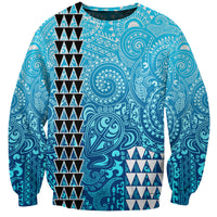 Hawaii Tribal Kakau Sweatshirt LT9 Unisex Blue - Polynesian Pride