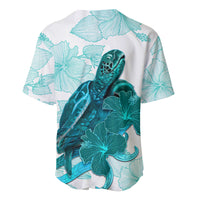 Palau Coat Of Arms With Polynesian Turtle Hibiscus Baseball Jersey LT14 - Polynesian Pride