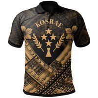 Kosrae Polynesian Custom Polo Shirt Kosrae Gold Camisole Hibiscus Style Unisex Gold - Polynesian Pride