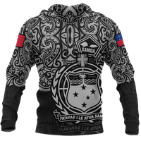 Samoa Polynesian Hoodie Pride of Samoa Unisex BLACK - Polynesian Pride